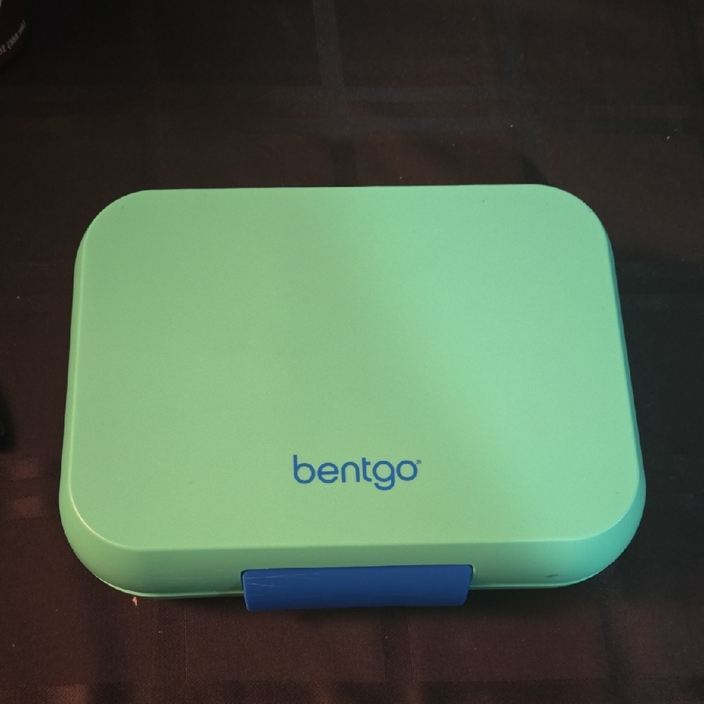 Bentgo 3-4 Compartments Green Lunch Box Brand New Holds 5 Cupds Of Food.large
